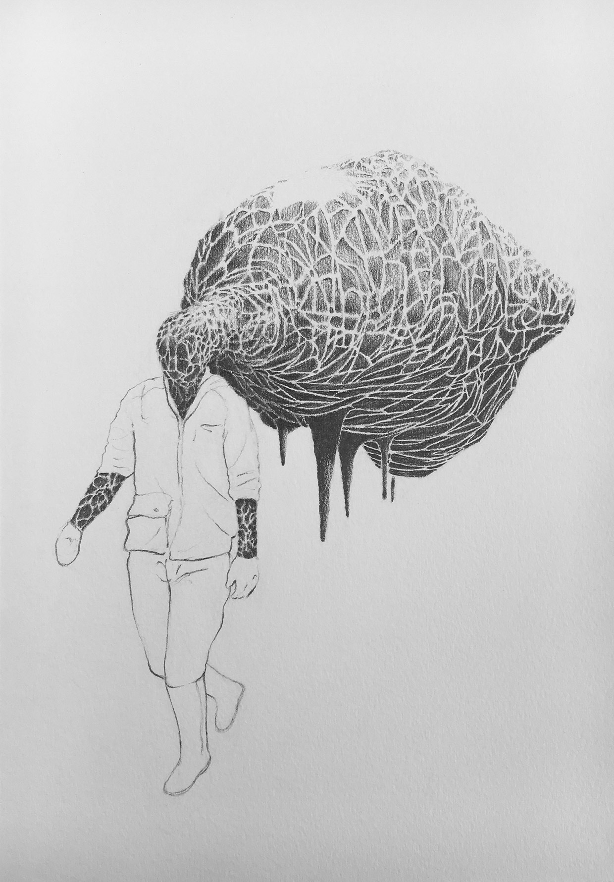 Famille, graphite on paper, 2016