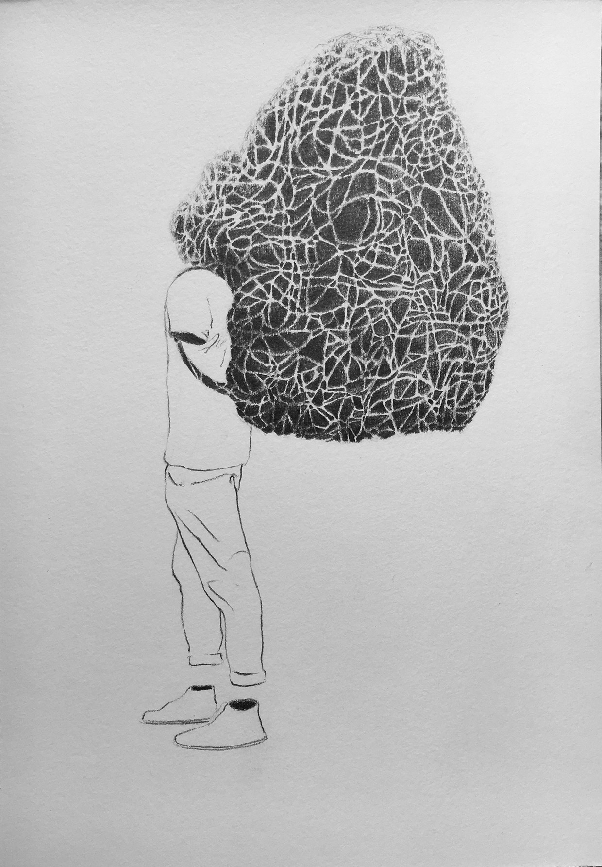 Famille, graphite on paper, 2016