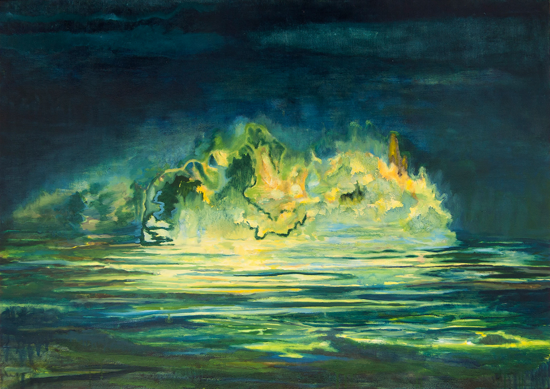 Island, oil on canvas, 92x65, 2017