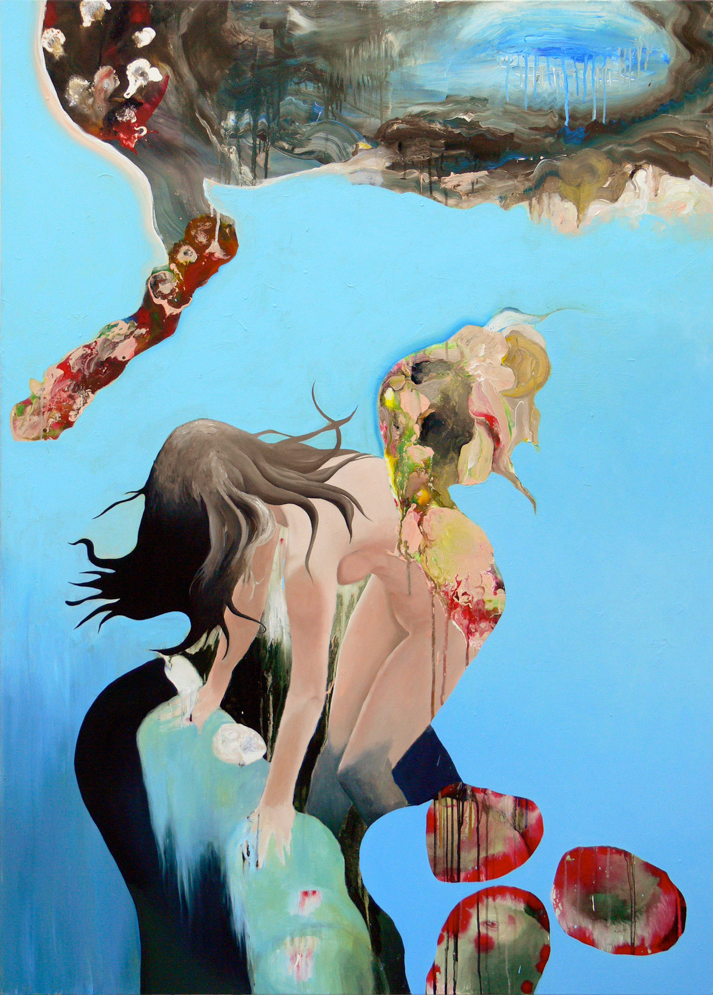 Sans titre, acrylic on canvas, 114 x 162, 2008