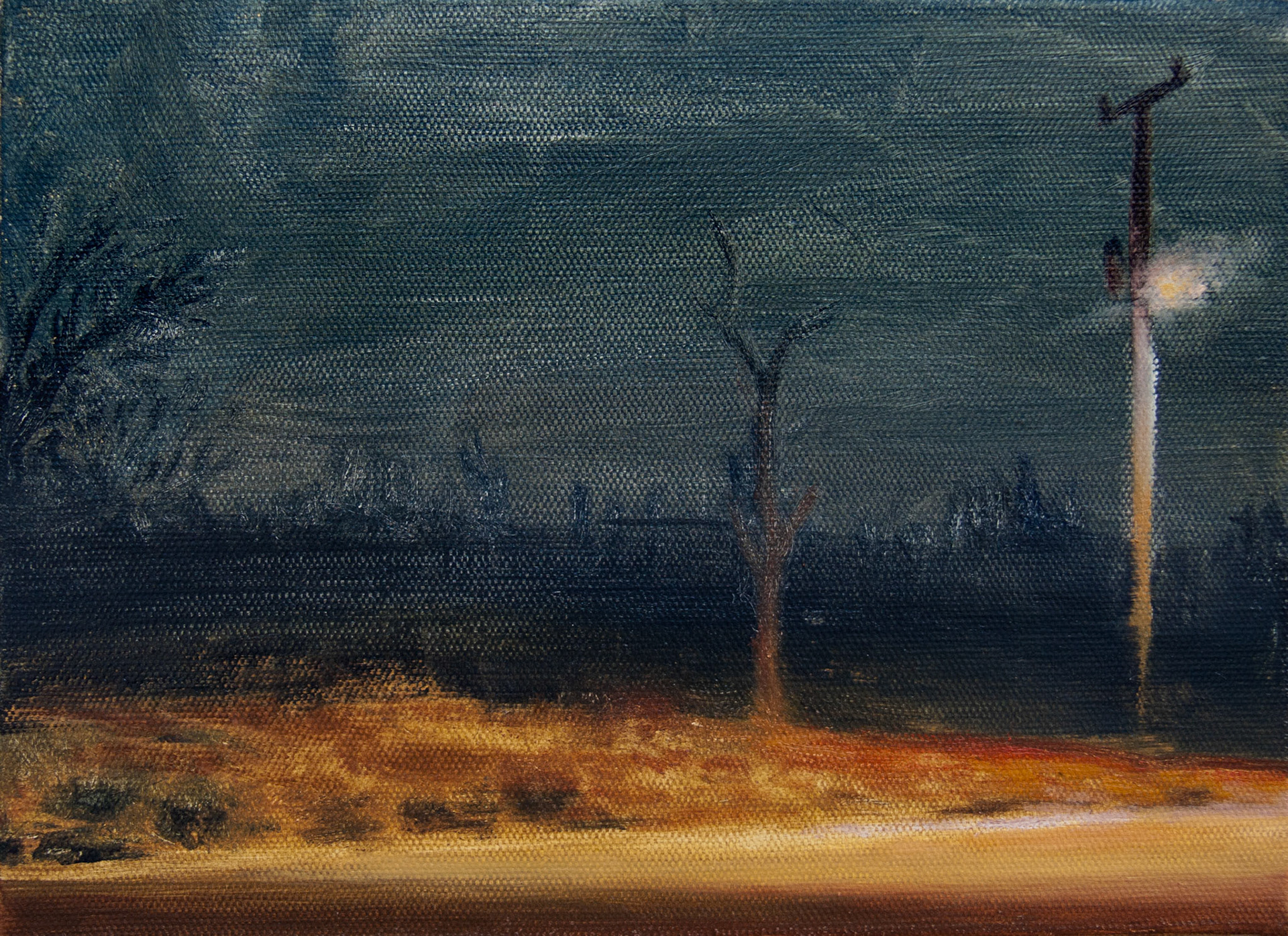 Nuit, oil on canvas, 35x27cm, 2018