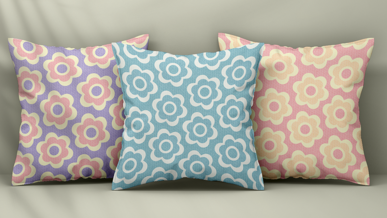 Retro Flower Cushions