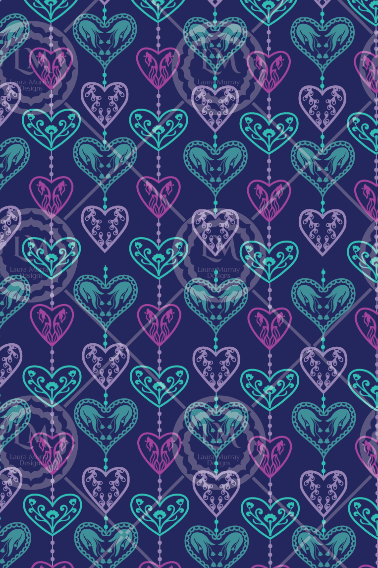 Dark Blue & Purple