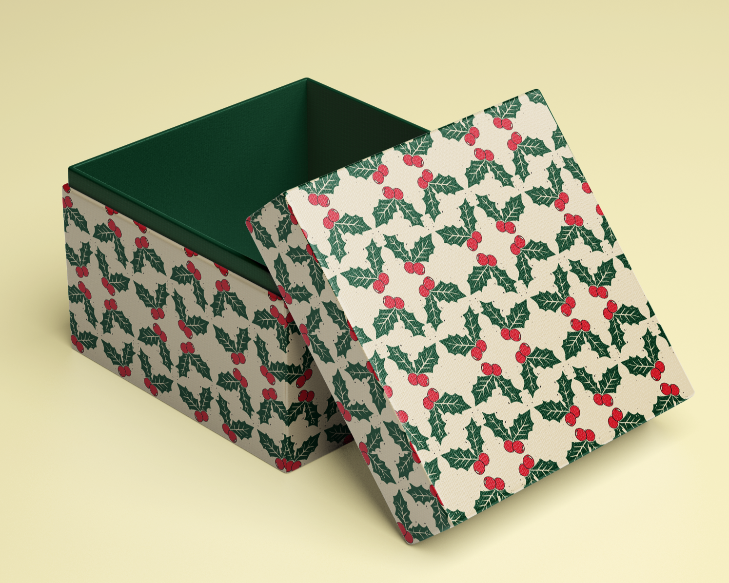 Holly gift box