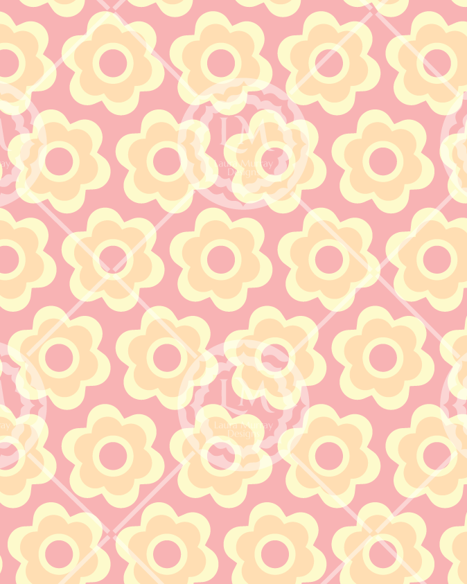 Peach Petals on Pink