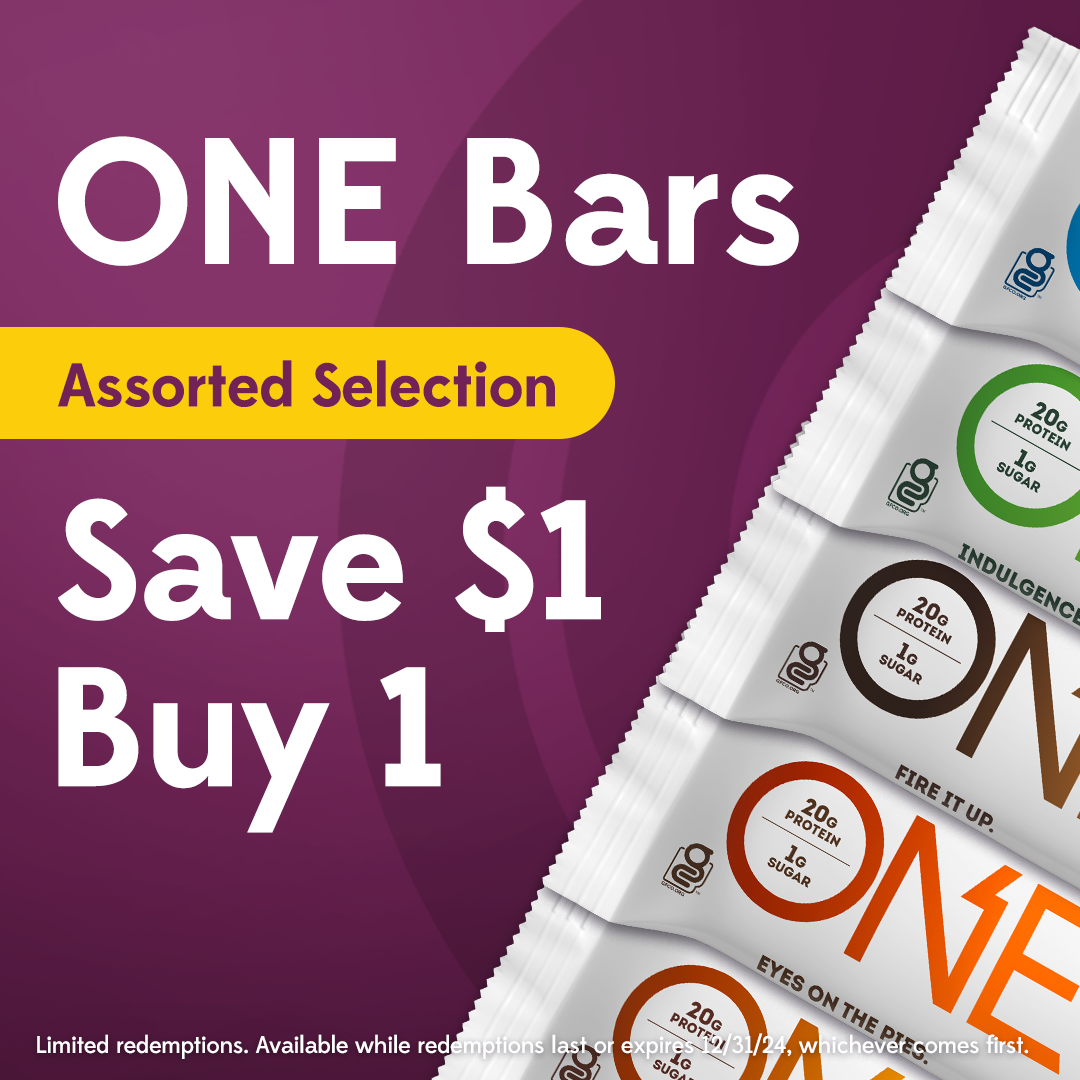 Instagram post highlighting a current deal on ONE bars