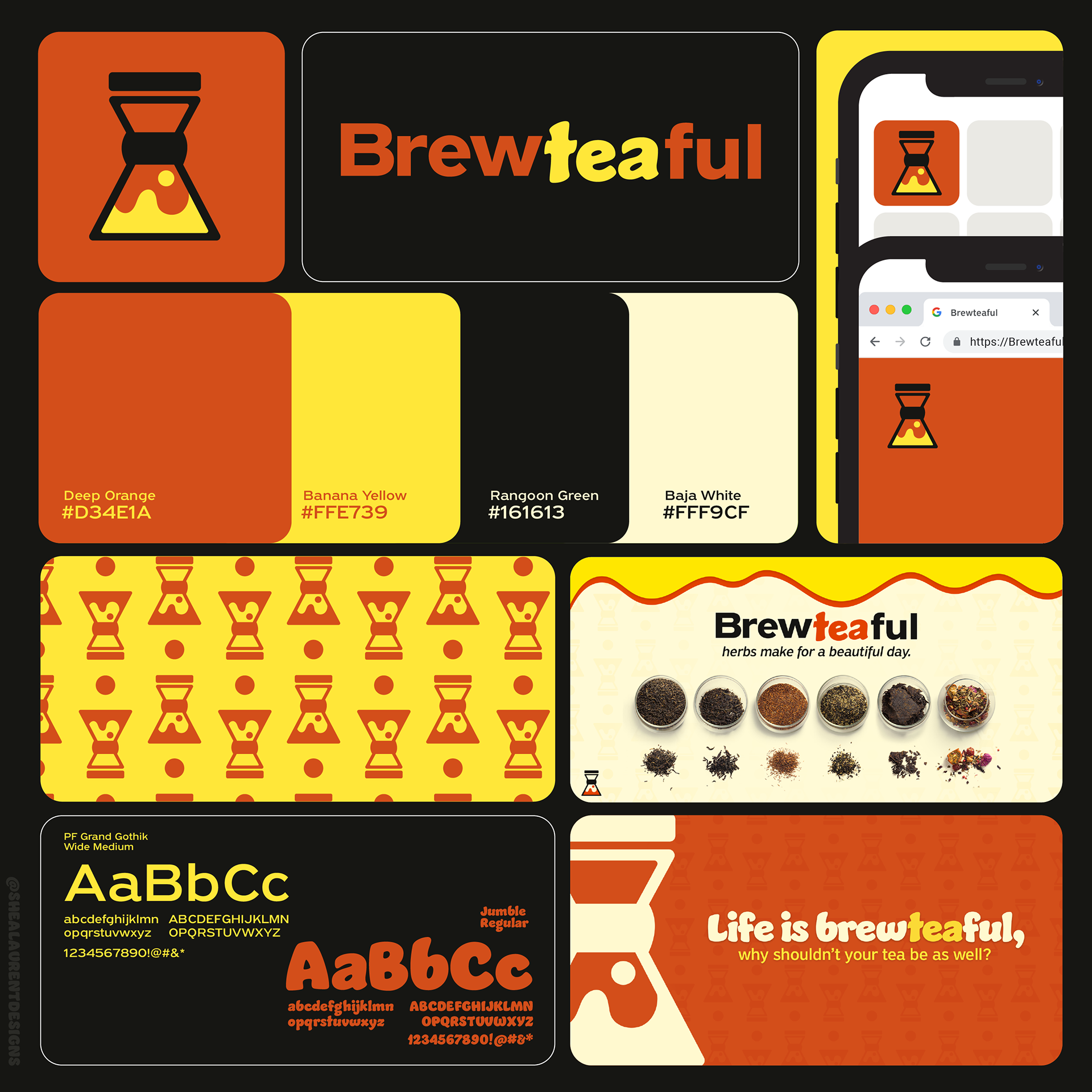 Style Guide highlighting important branding elements.