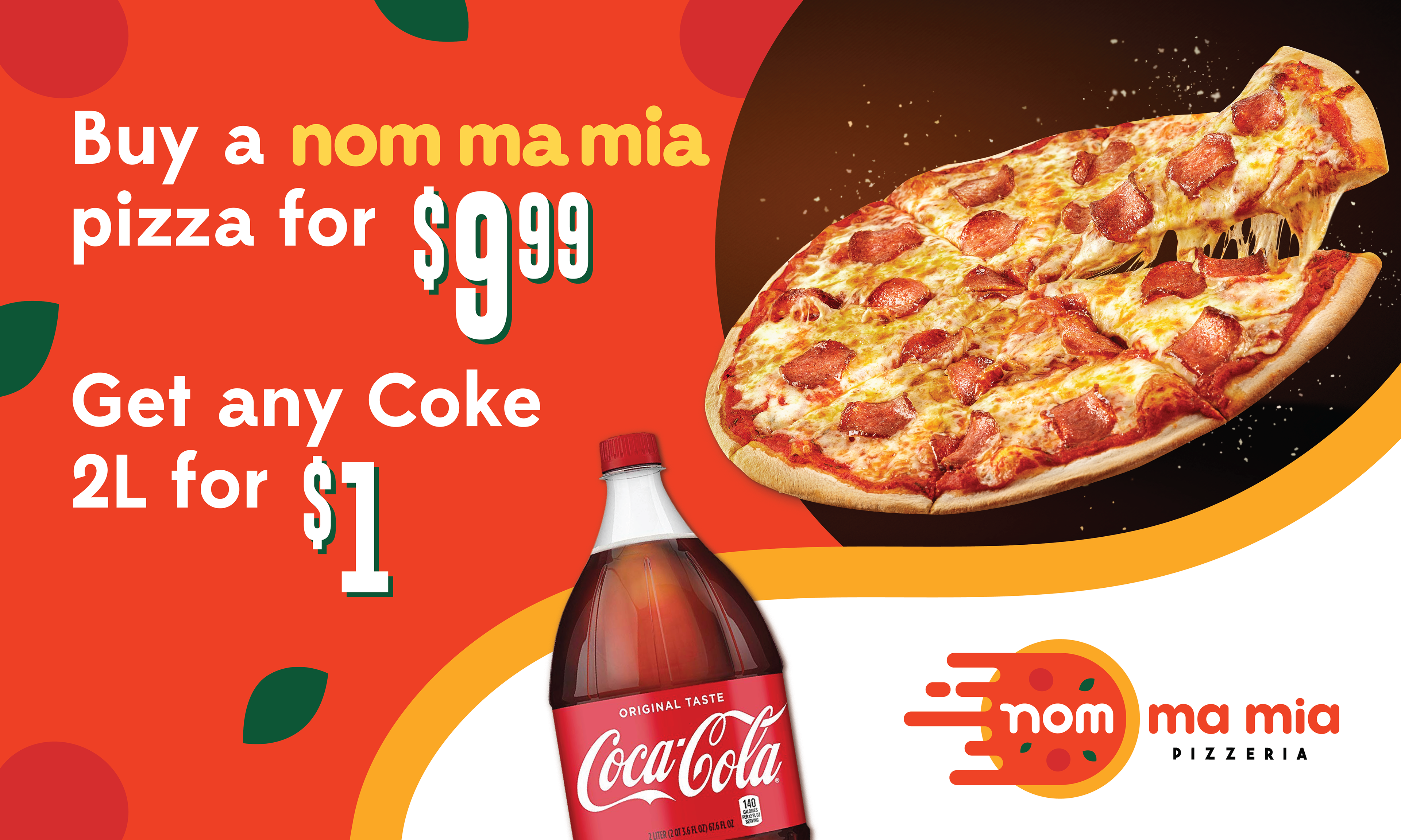 Nom Ma Mia - Pump topper for nomnom's new pizza offerings