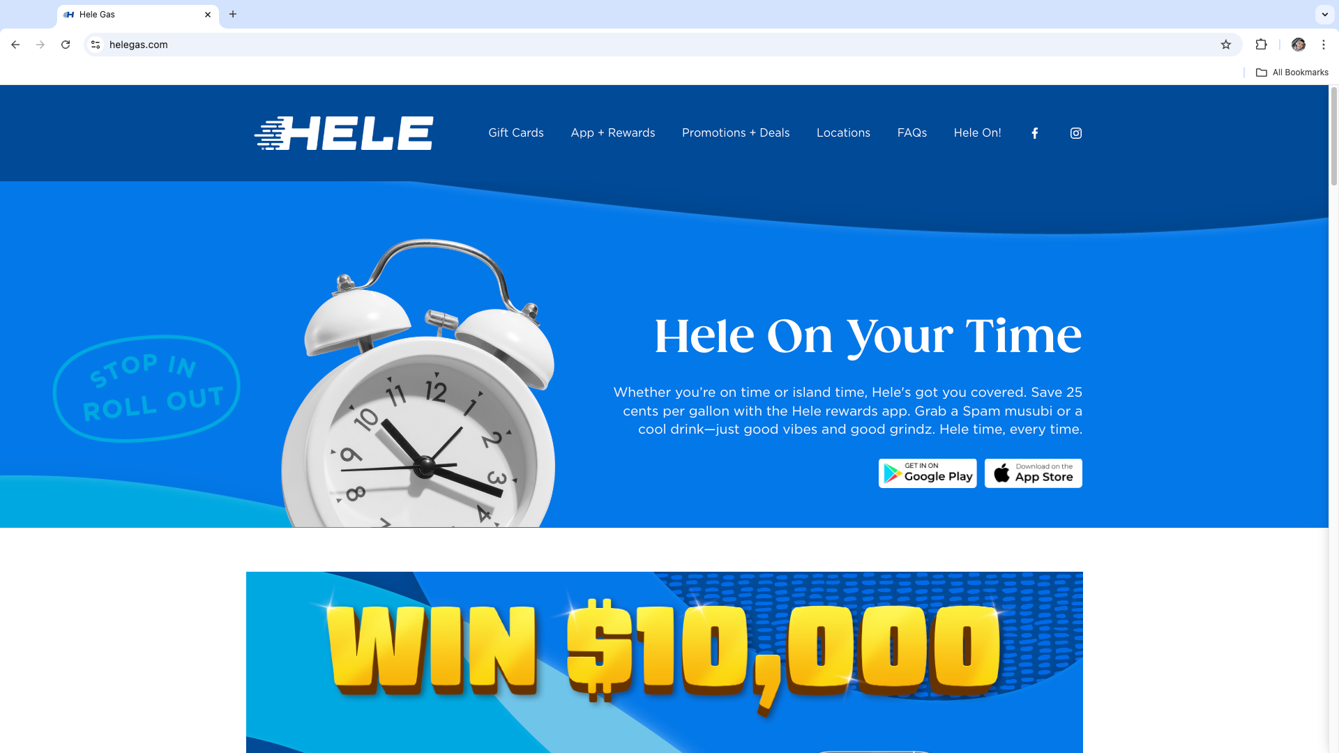 Website header for the company site's home page to promote the campaign