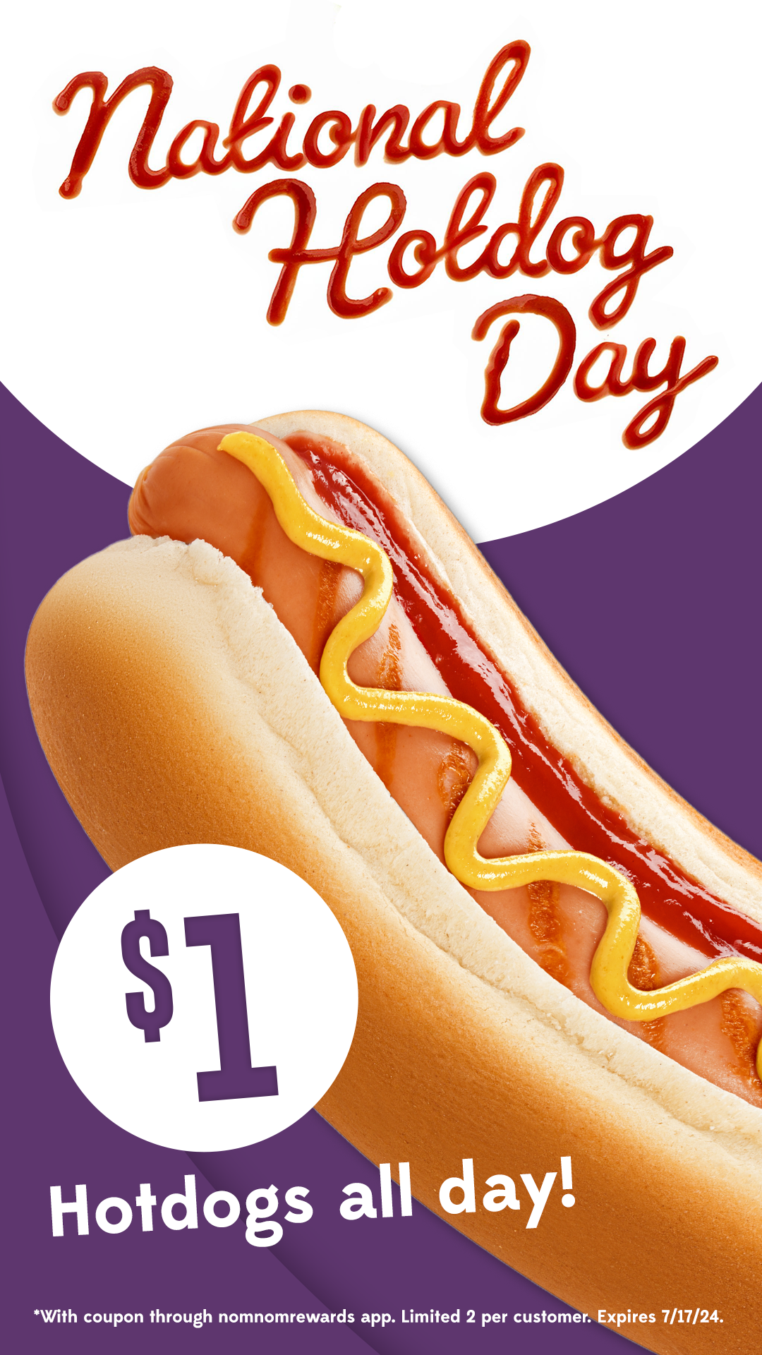 Social Media Story Celebrating National Hotdog Day