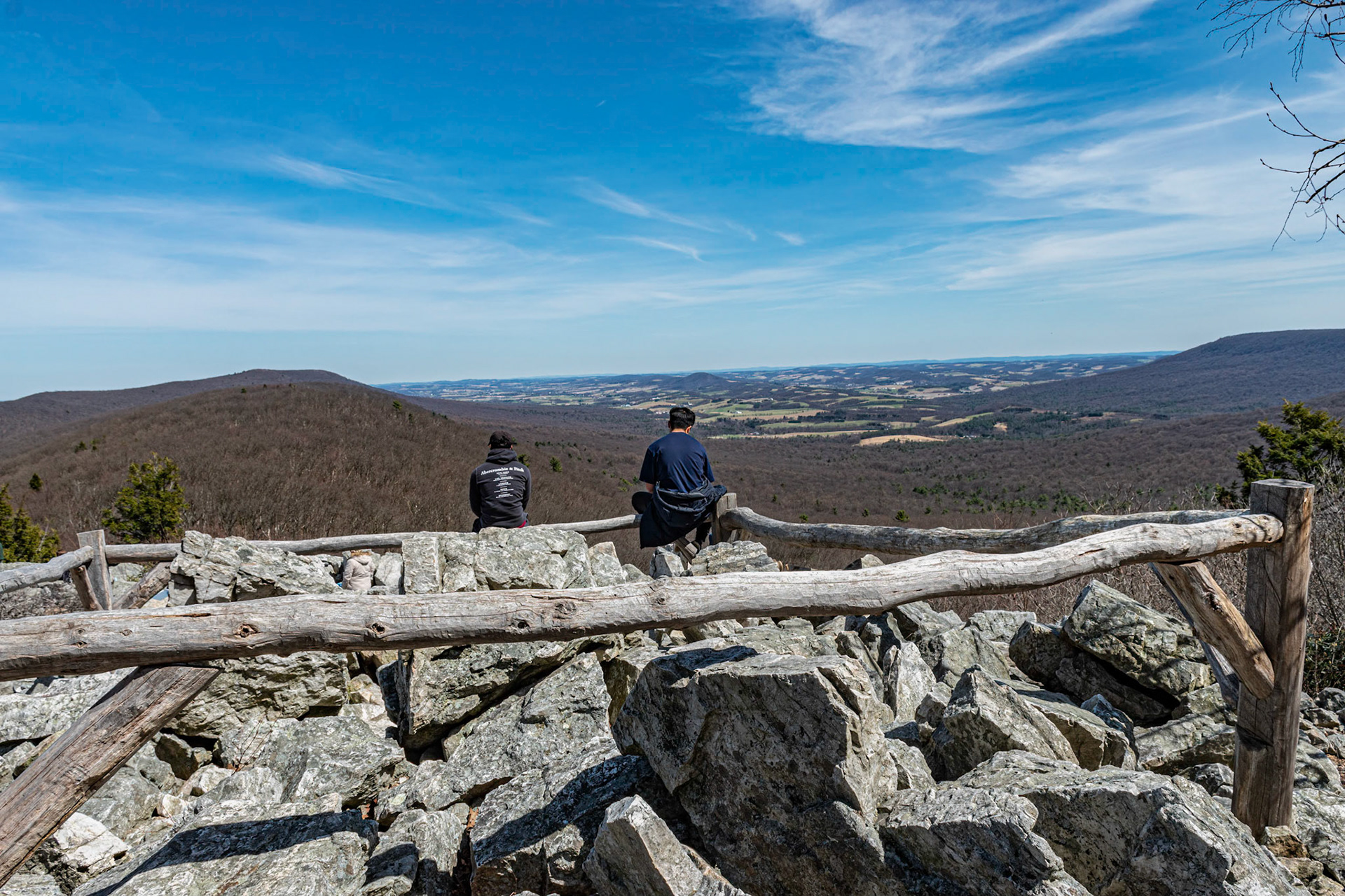 Enjoying the View at Hawk Mountain