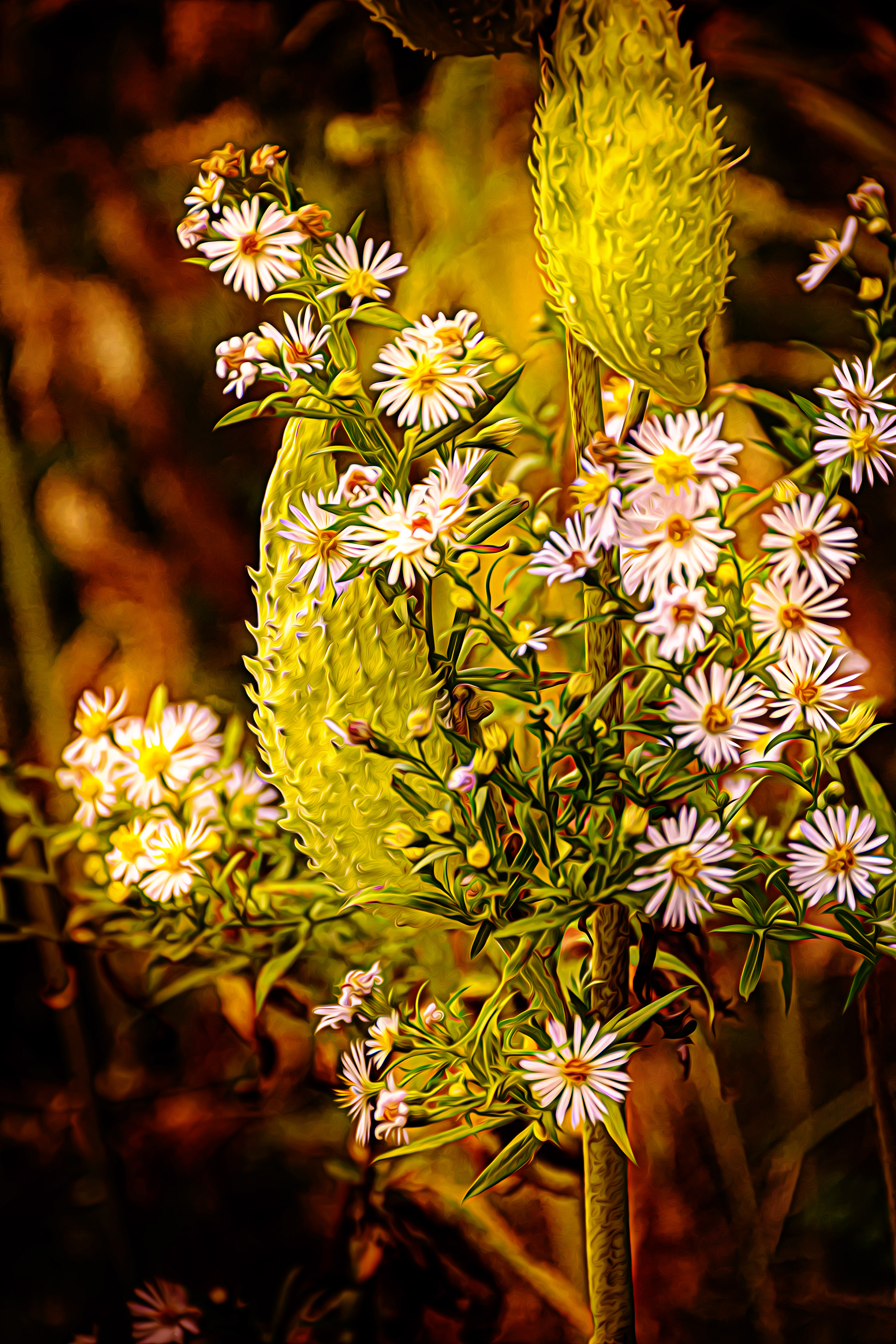 Milkweed Pods & Flowers