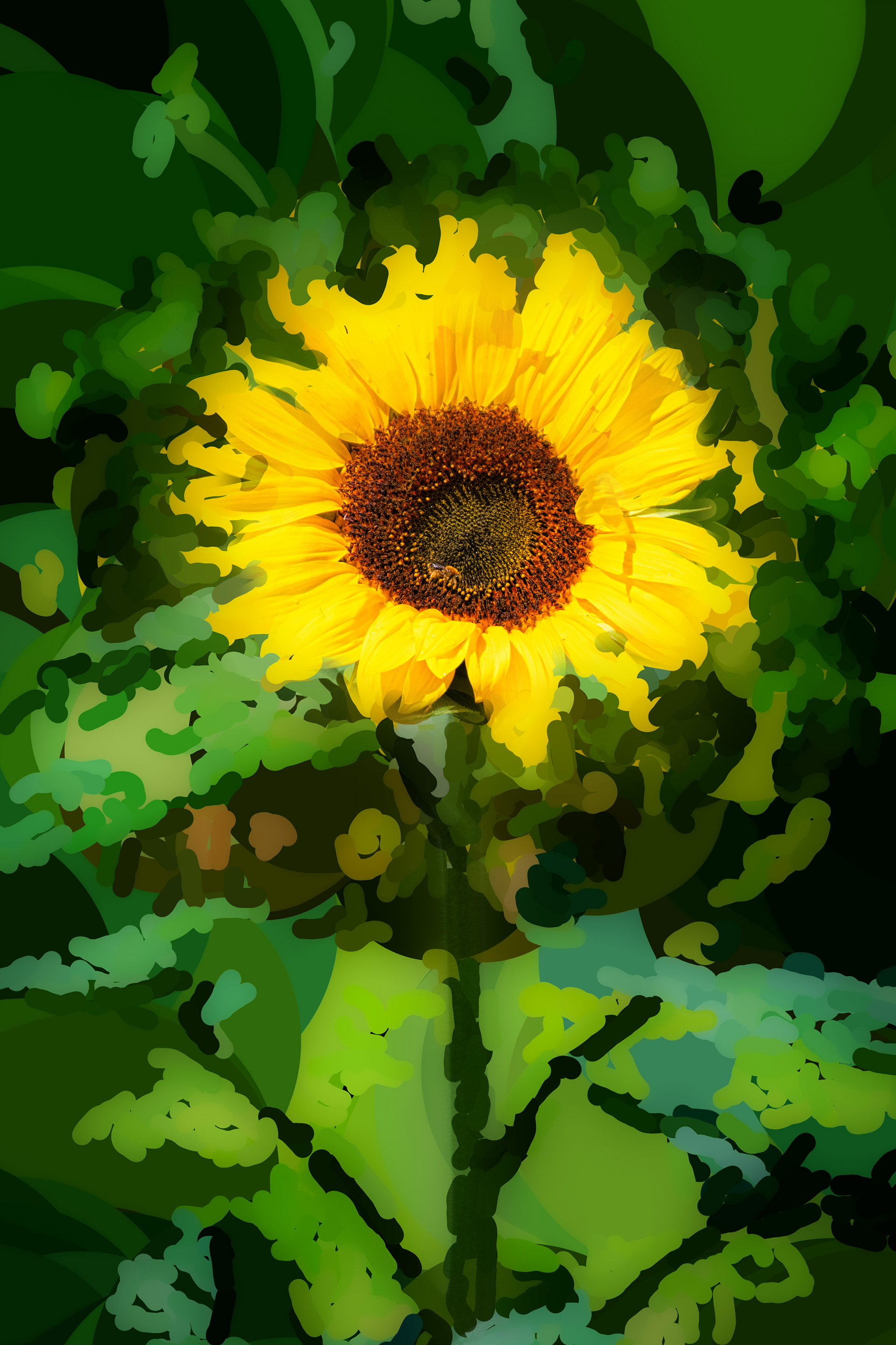 Sunflower Abstract