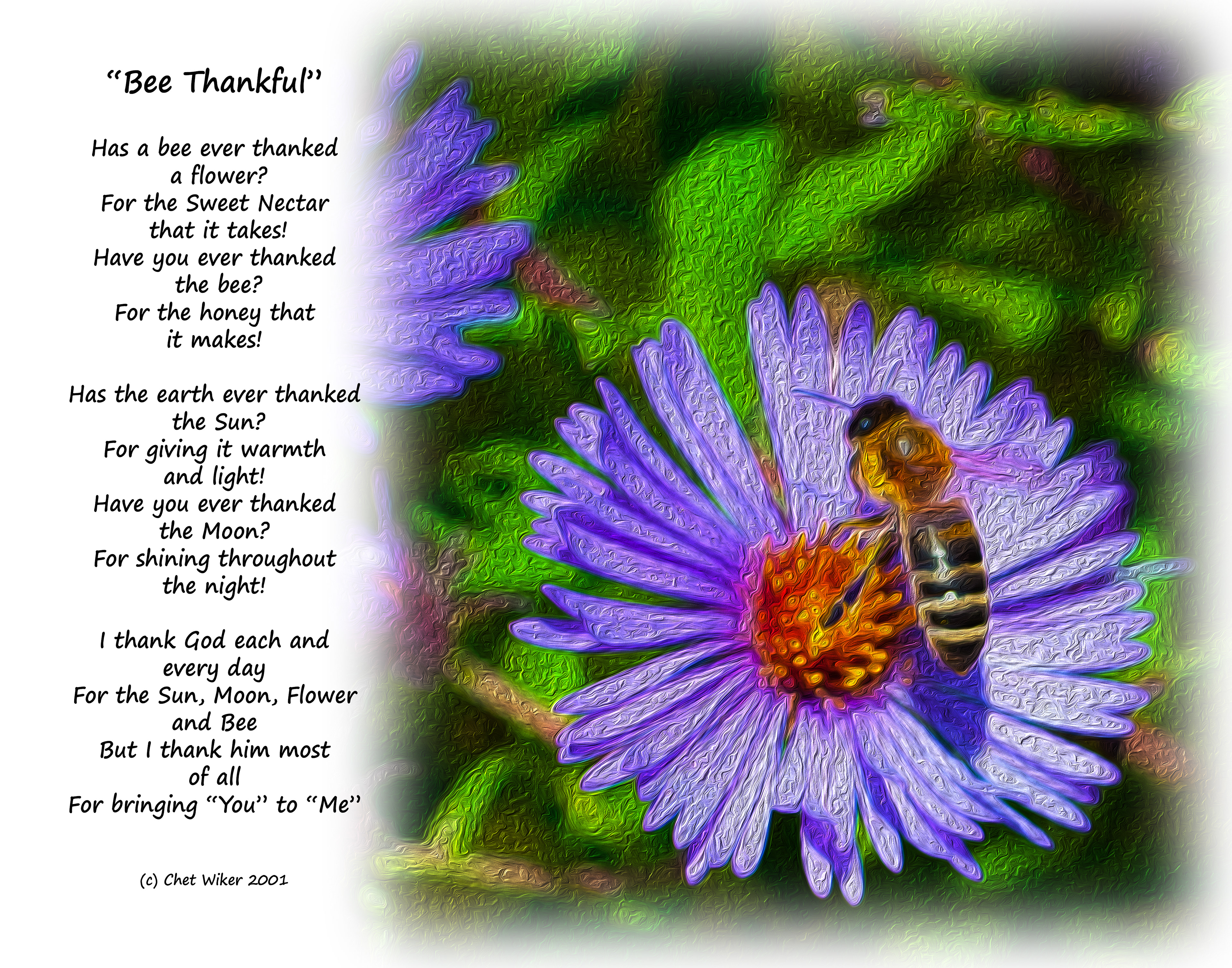Bee Thankful Poem