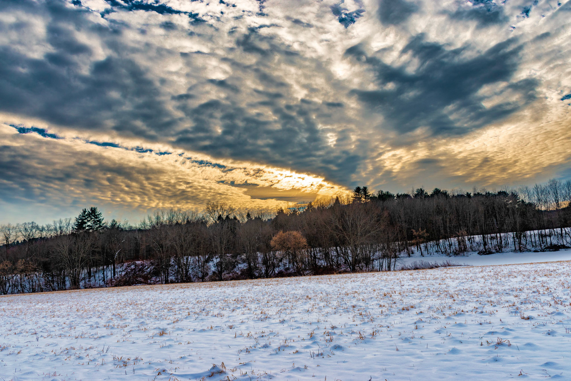 Sunset over Sage Creek
