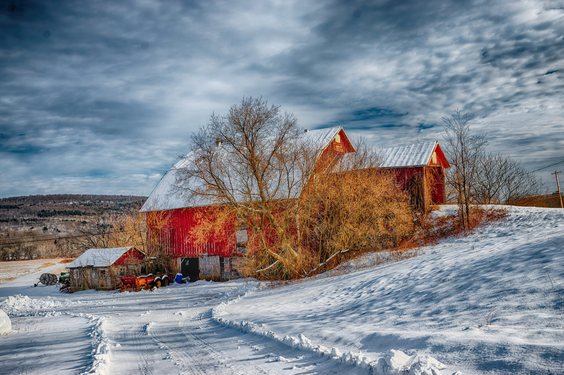 Red Barn Windsor Winter of 2022