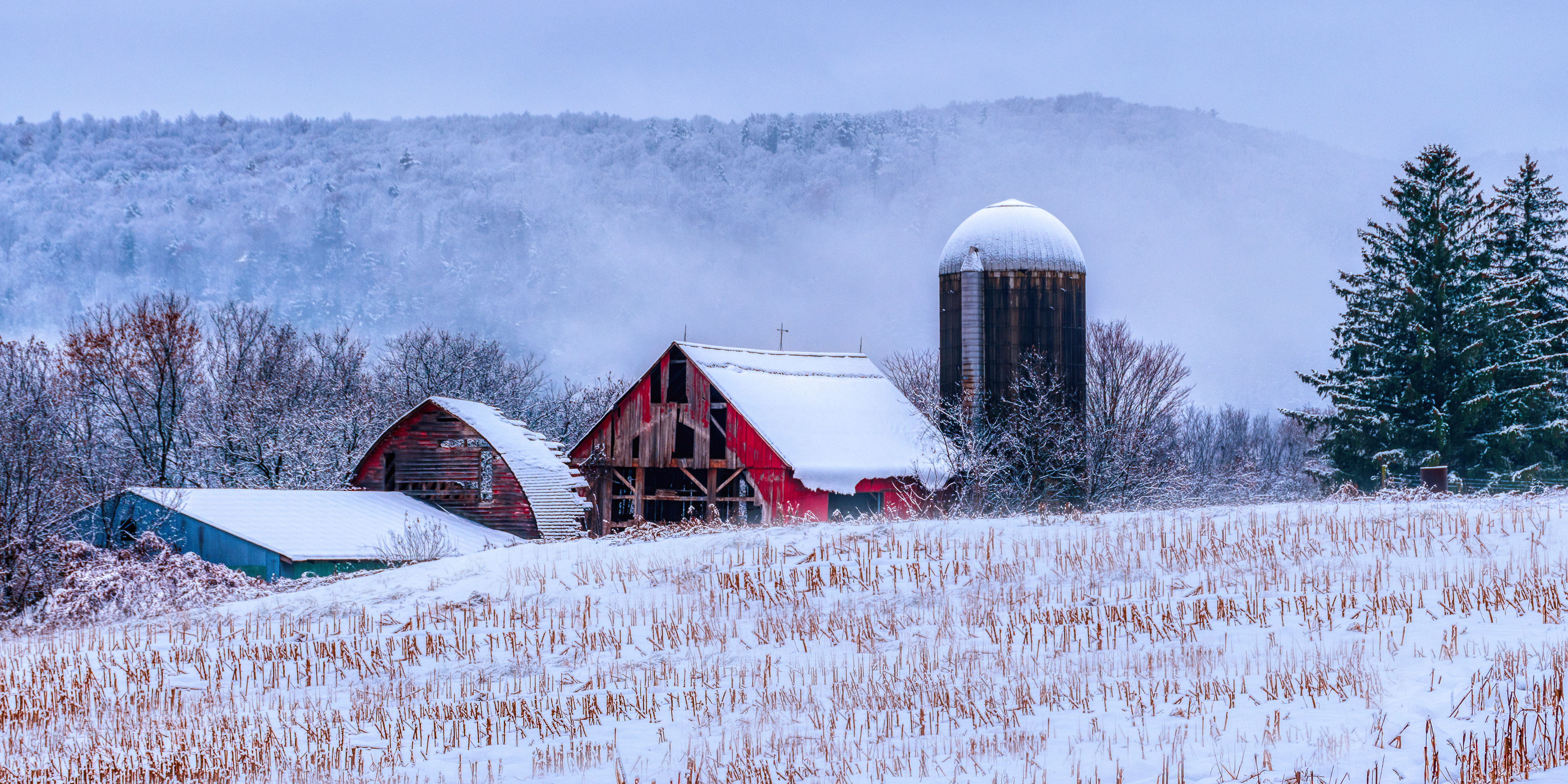 Red Broken Barn