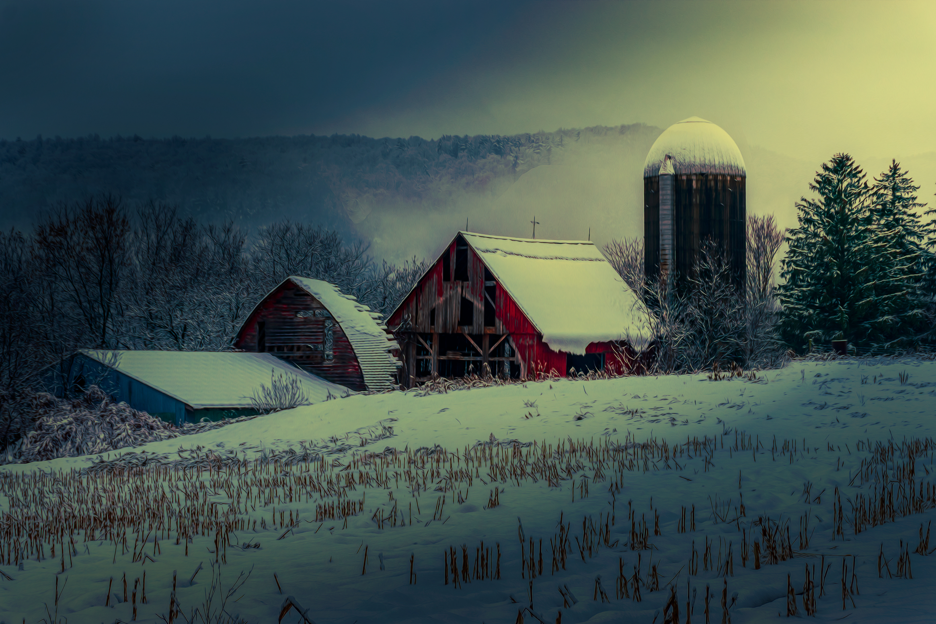 Sunrise at Broken Barn