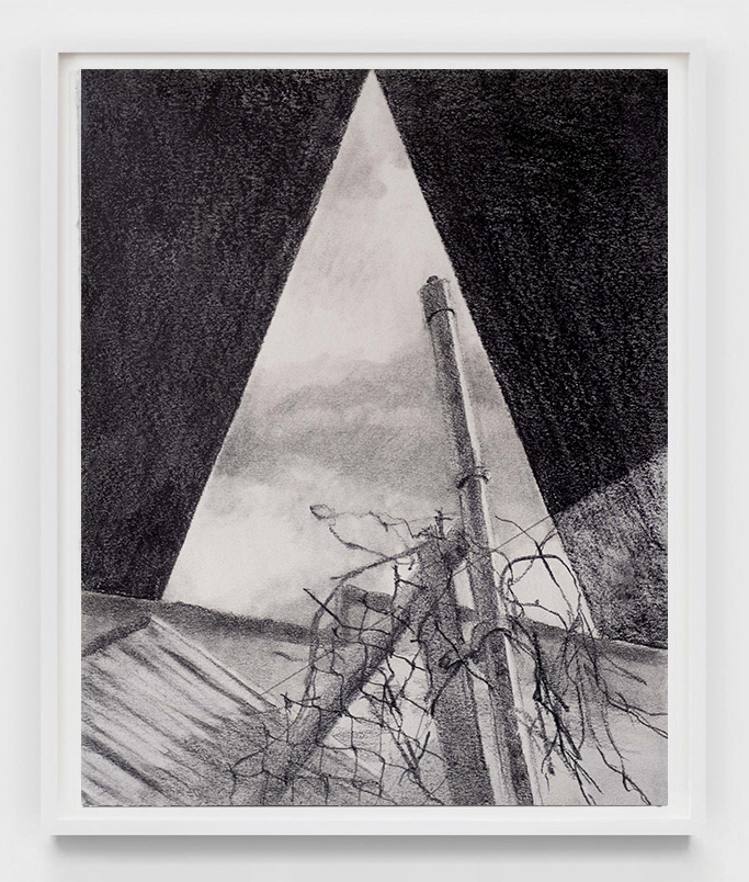 Structure I, 2025 graphite on paper, 10 x 8in