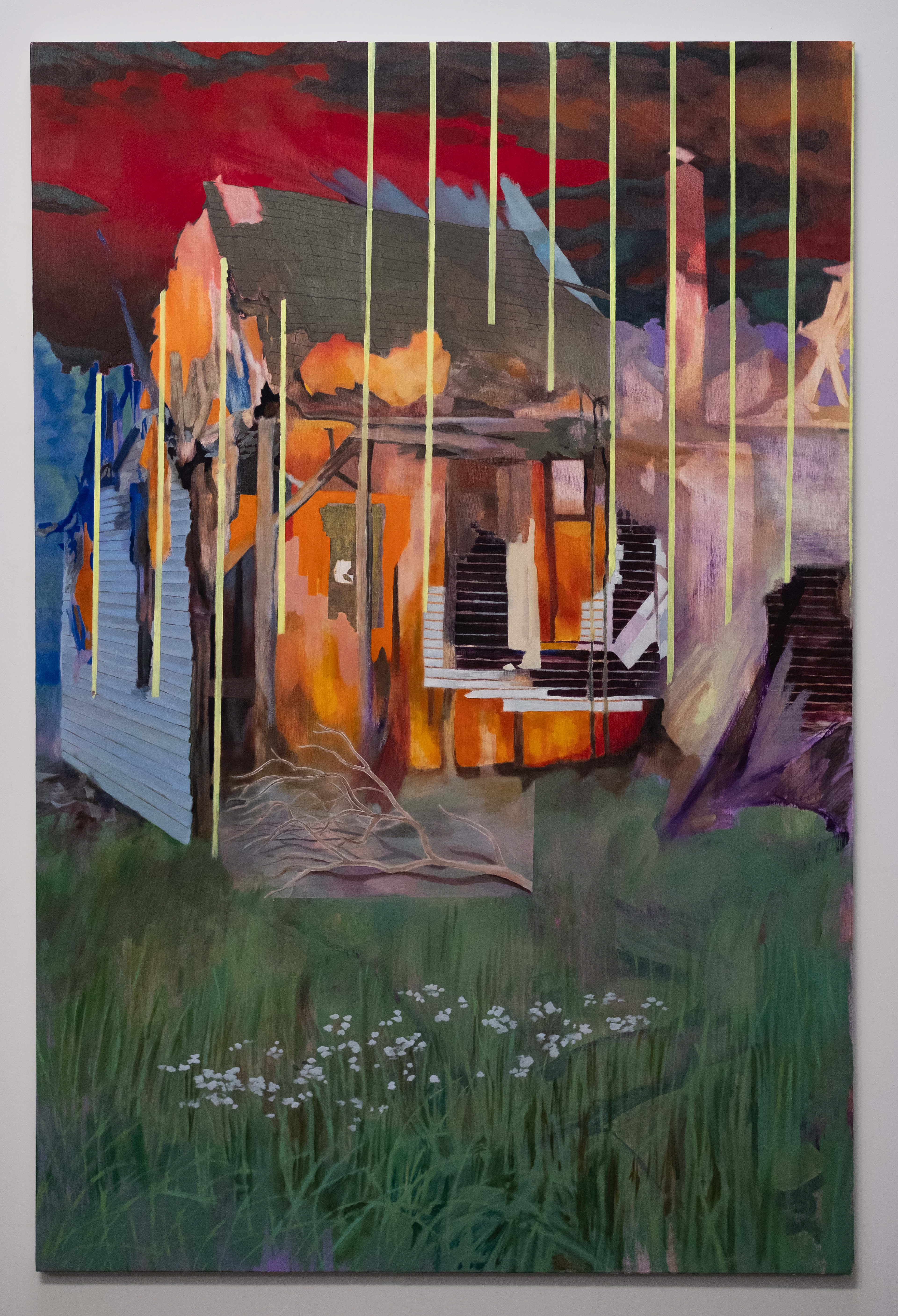 The Lawn, 2025, oil on canvas, 60 x 40 in