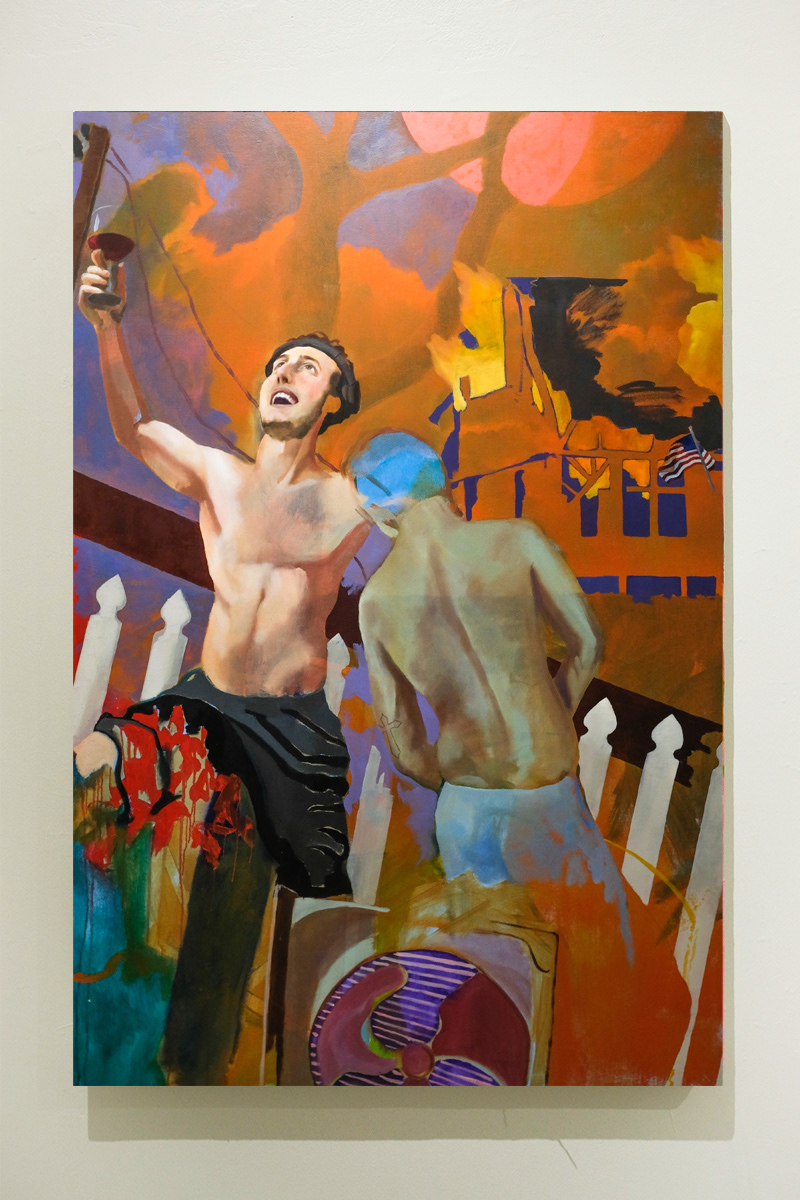 Bacchanal, 2023, oil on canvas, 60 x 40 in