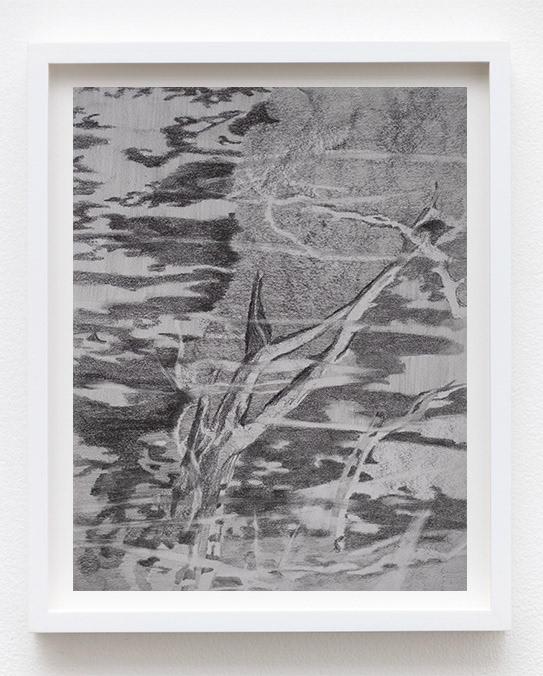 Submerged, 2025, graphite on paper, 9 x 6 in
