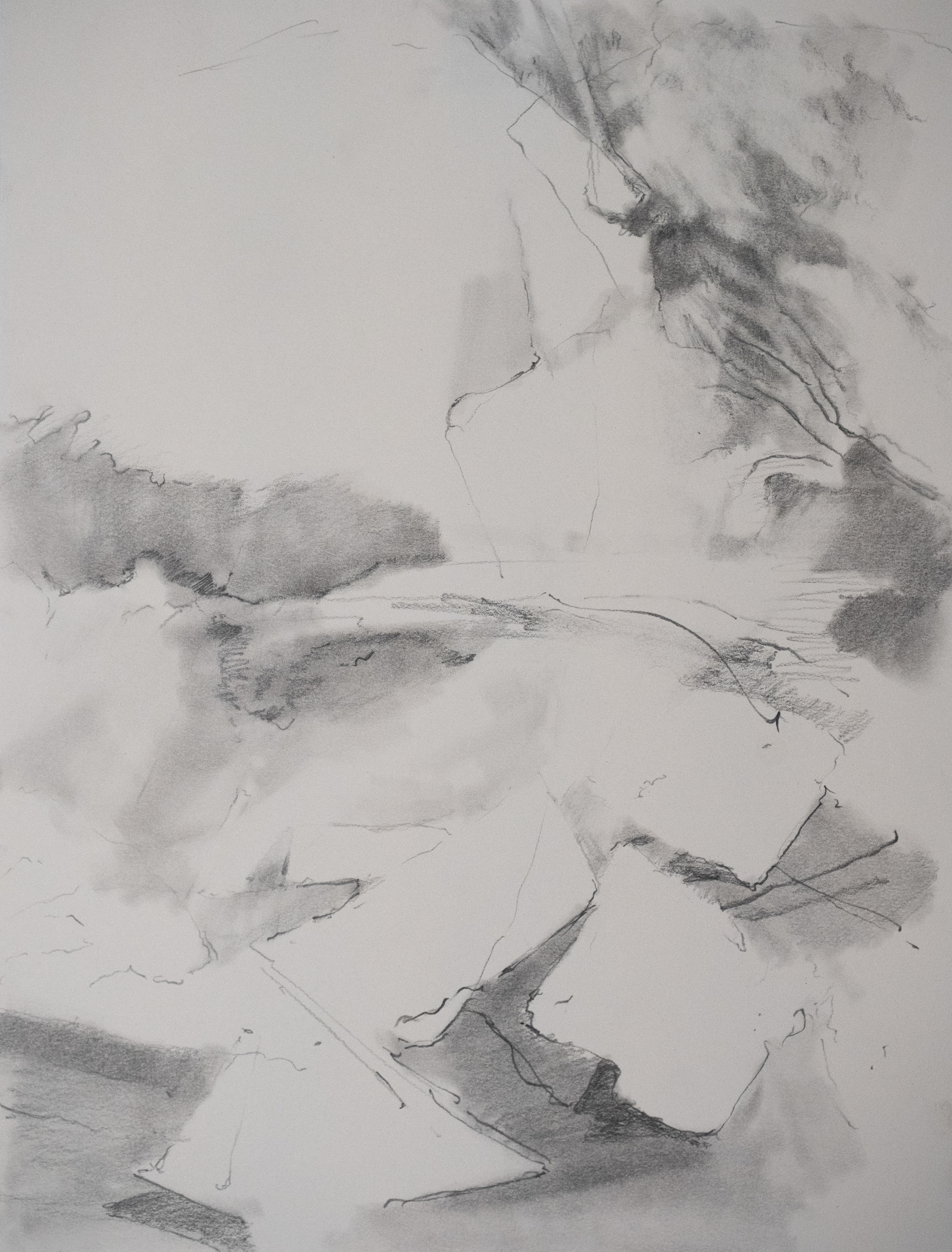 Untitled II, 2024, graphite on paper, 12 x 9 in