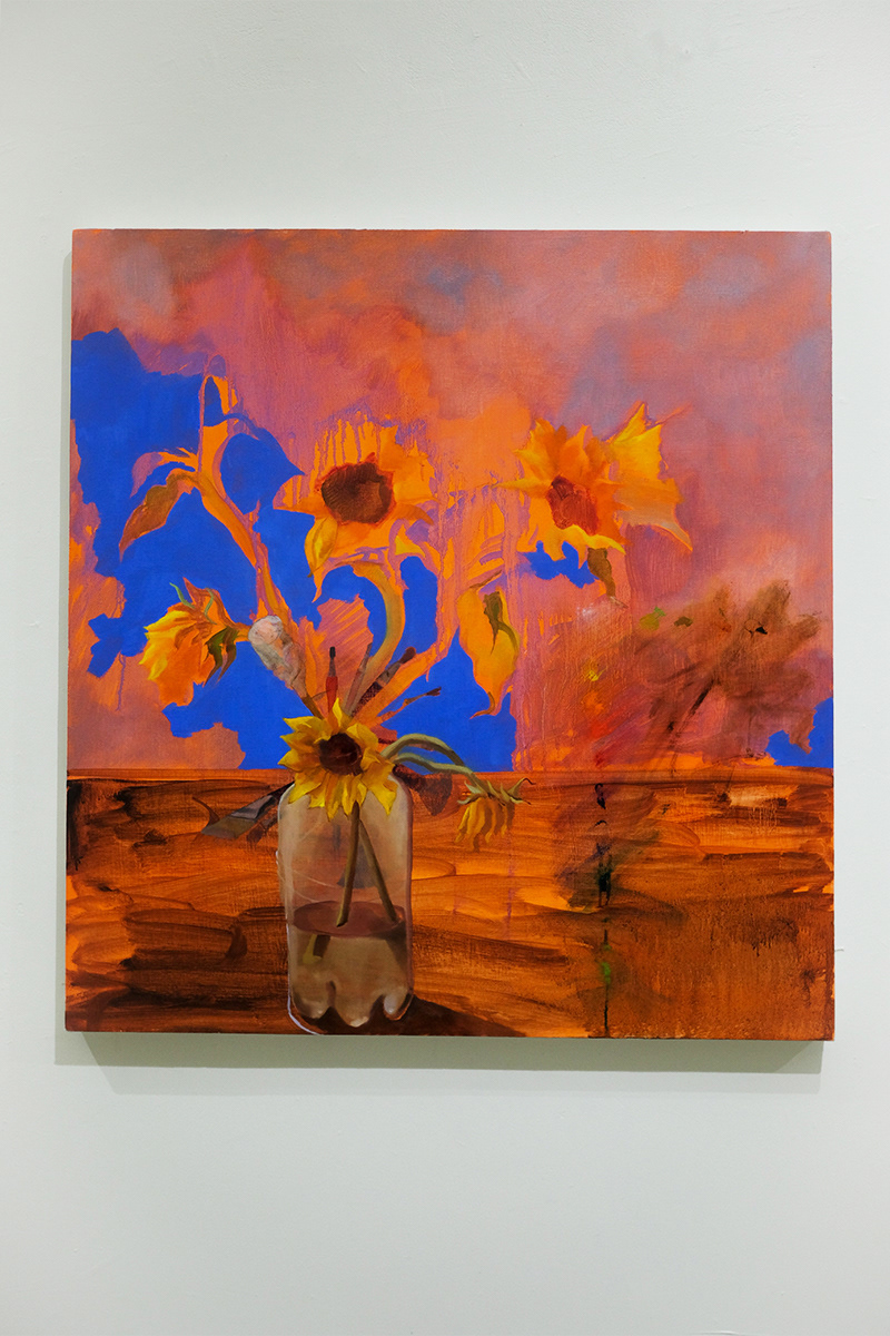 Sunflowers, 2023, oil on canvas, 32 x 30 in