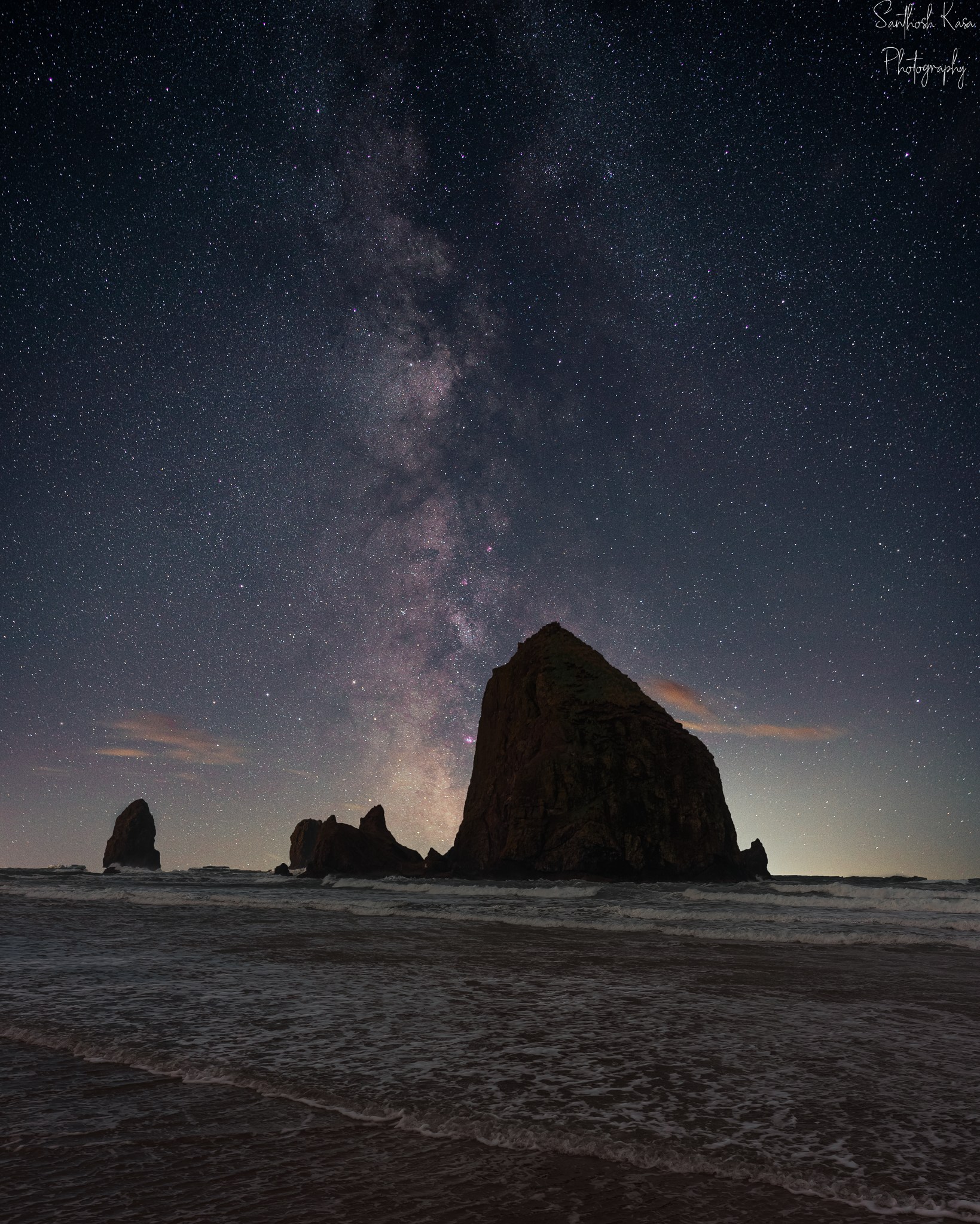 Milky way at Cannon beach