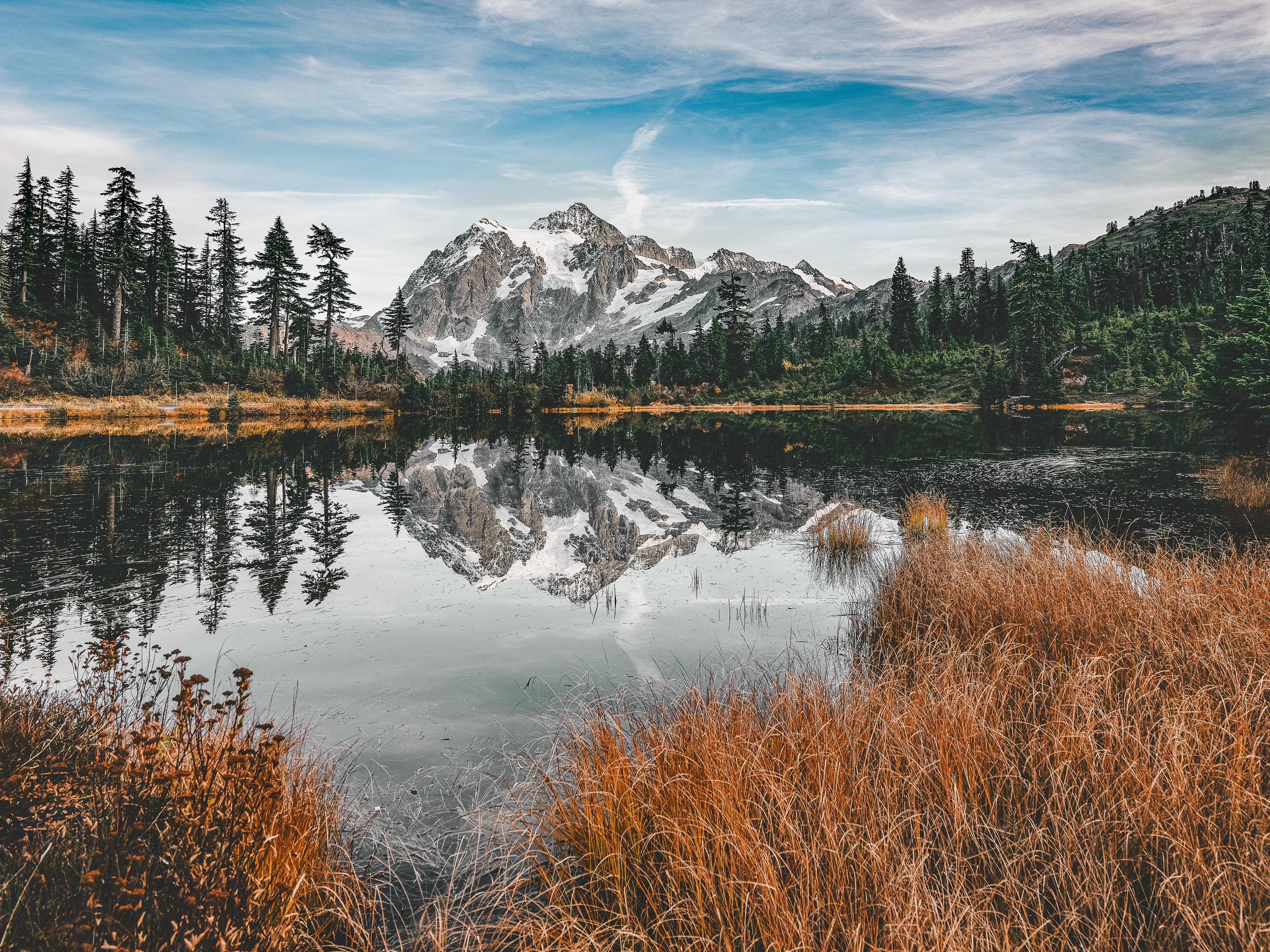 Mt. Shuksan at Picture Lake