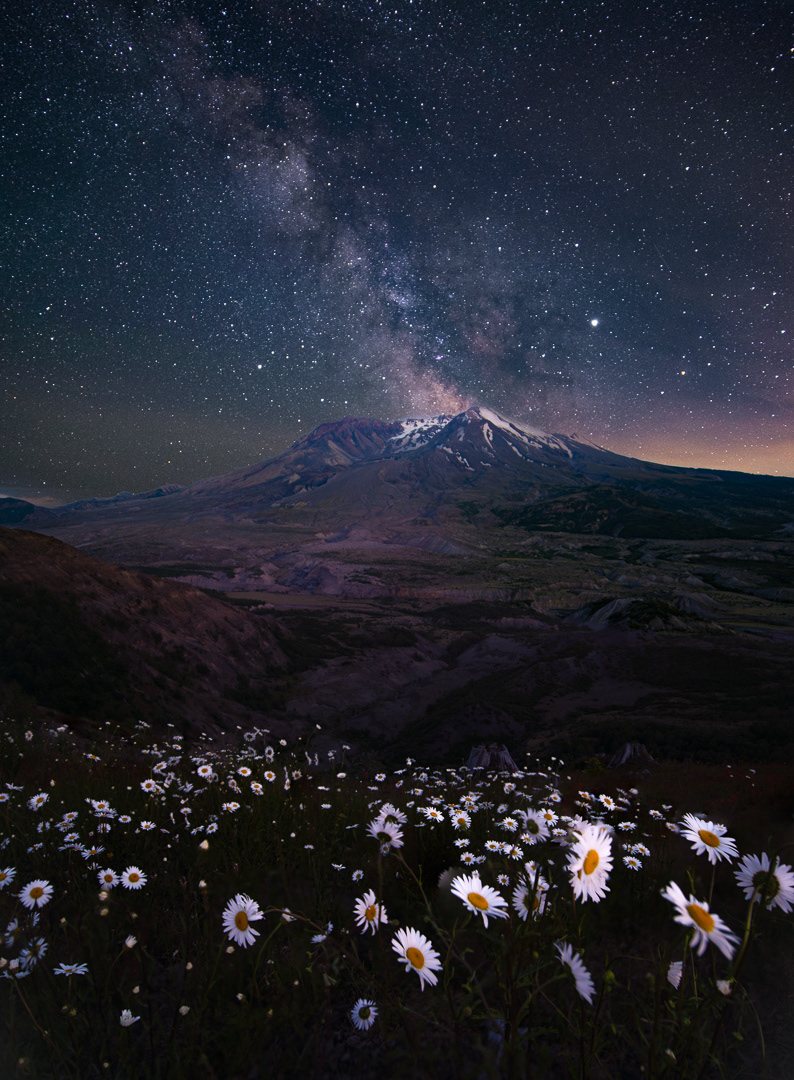 Milky way at Mt. St. Helens