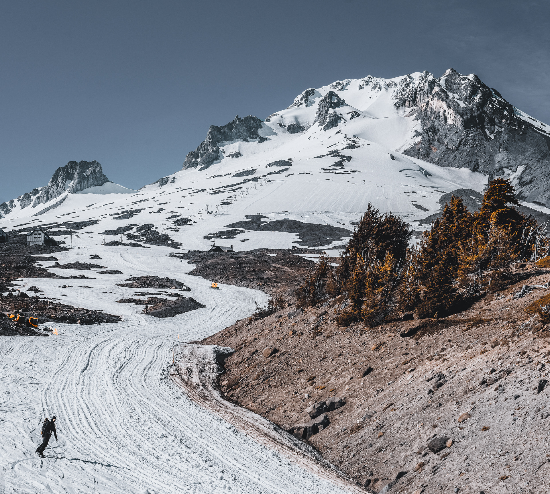 Skier on Mt. Hood
