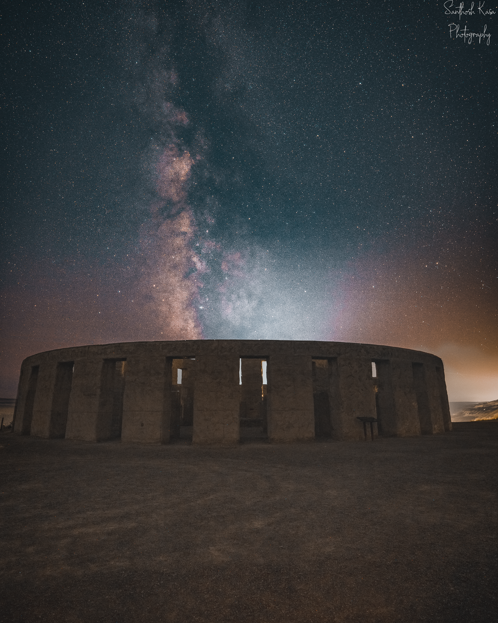 Milky way above Stonehenge, WA