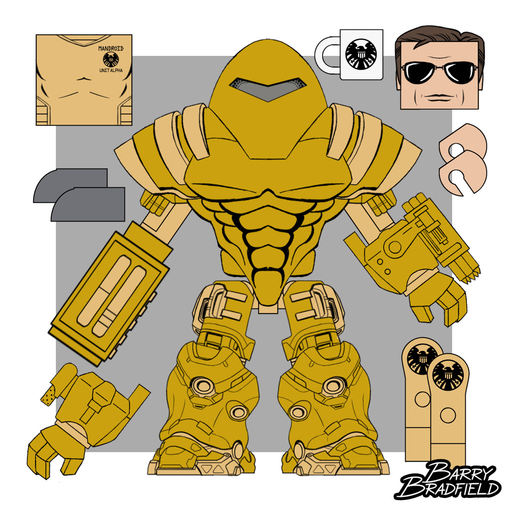 Agent Coulson in Mandroid Armour | Marvel Wave 69