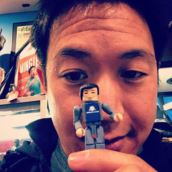 Ming Chen with his Comic Book Men Minimate