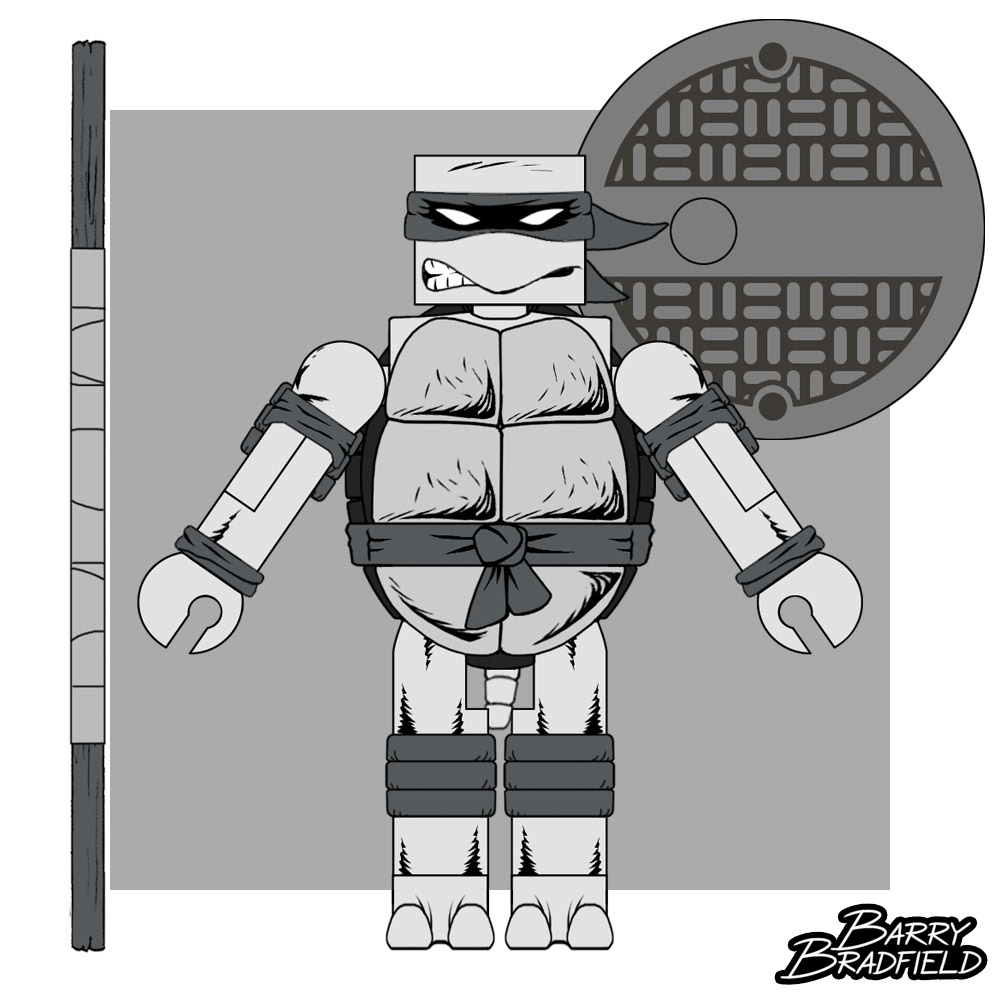 Black & White Donatello | Teenage Mutant Ninja Turtles [Comic Book]