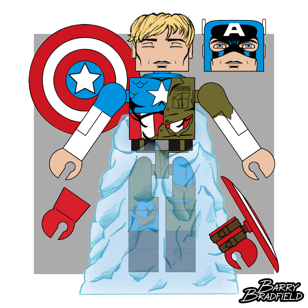 Captain America in Suspended Animation | Marvel Captain America Through The Ages