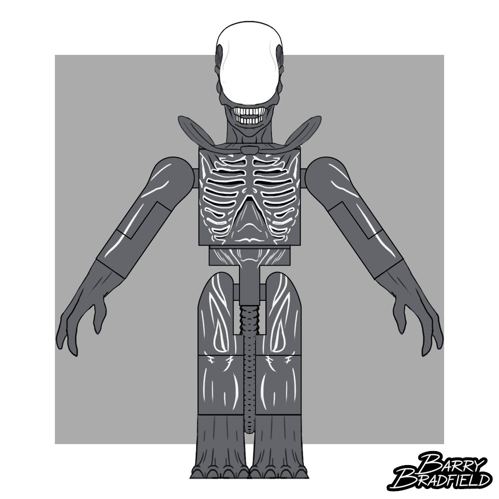 Black & White Xenomorph | Alien Covenant [Unused]