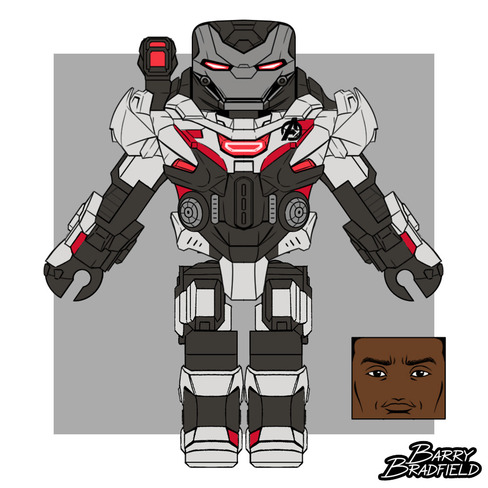 Cosmic Team Suit War Machine | Marvel Avengers Endgame [Unused]