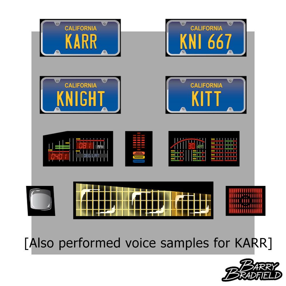 KITT, SPM KITT, and KARR Decals | Knight Rider Electronic Vehicles