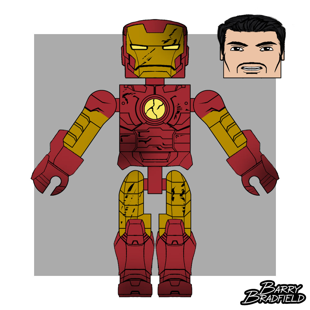 Battle Damaged Iron Man | Marvel Iron Man & Hulk Heroes United [Unused]