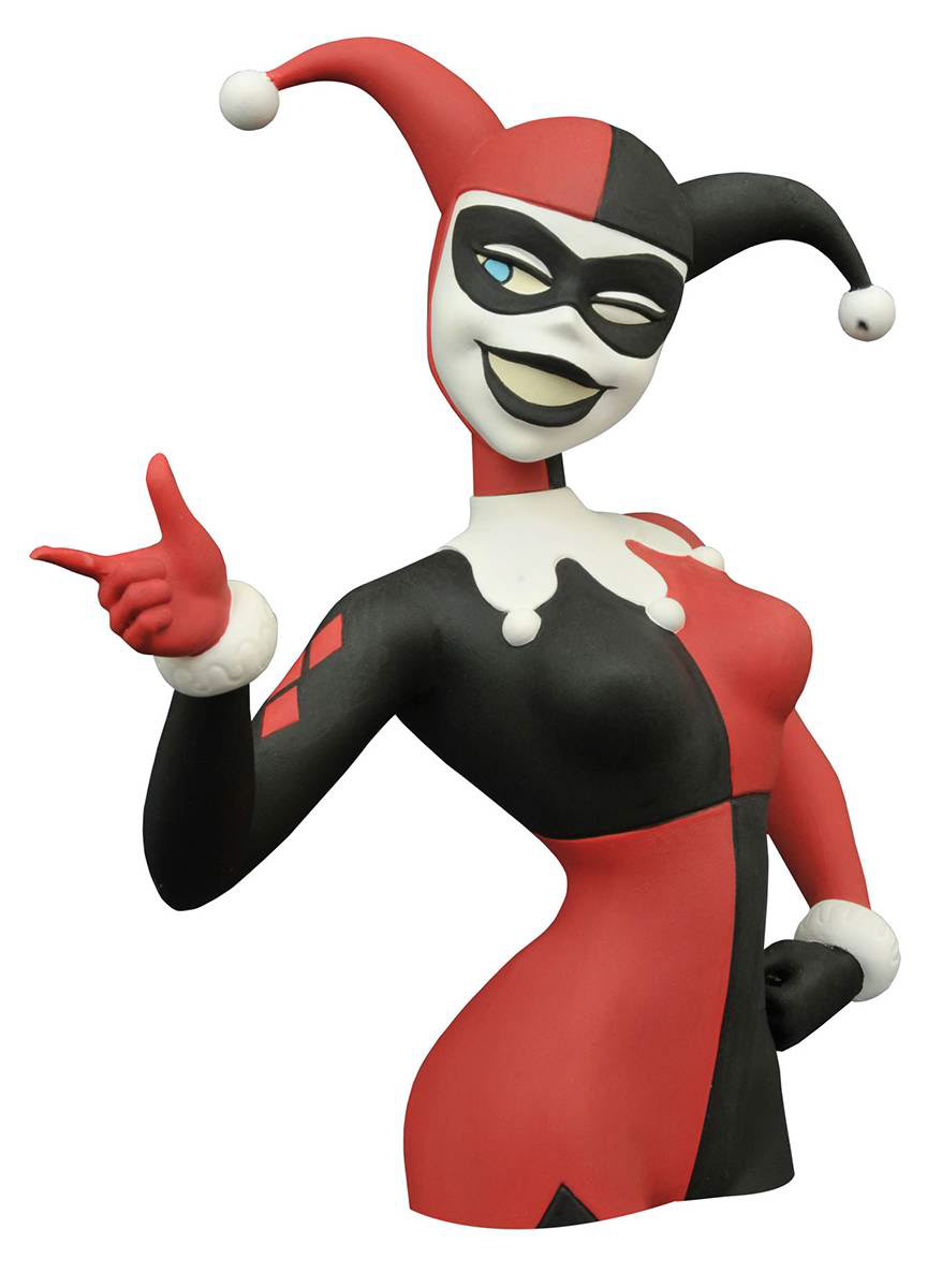 Batman The Animated Series Harley Quinn Bust Bank. Design, Colour, Sculpt Direction.