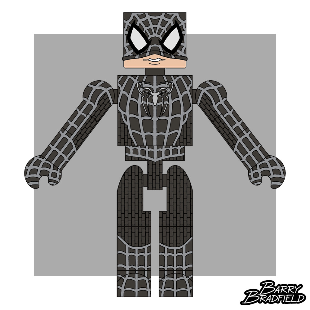 Unmasked Black Suit Spider-Man | Marvel Spider-Man 3