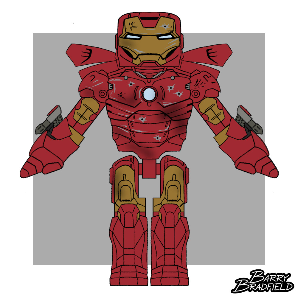 Battle Damaged Iron Man | Marvel Iron Man Hostile Takeover