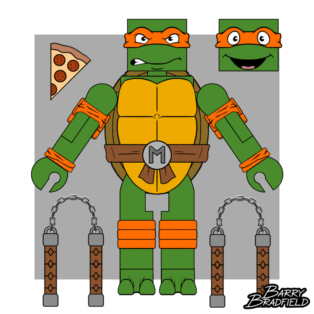 Michelangelo | Teenage Mutant Ninja Turtles Retro Cartoon