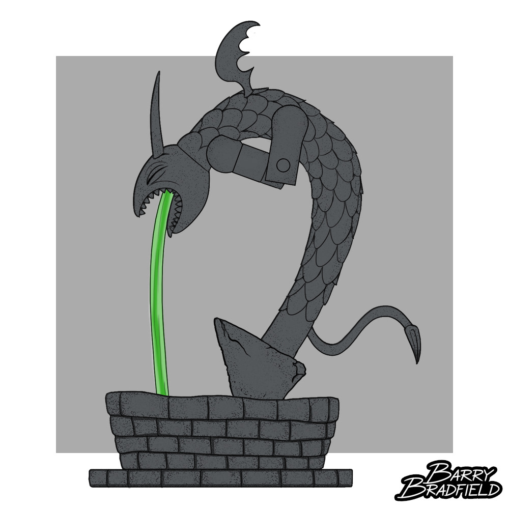 Town Fountain | The Nightmare Before Christmas Halloween Town 4-Pack