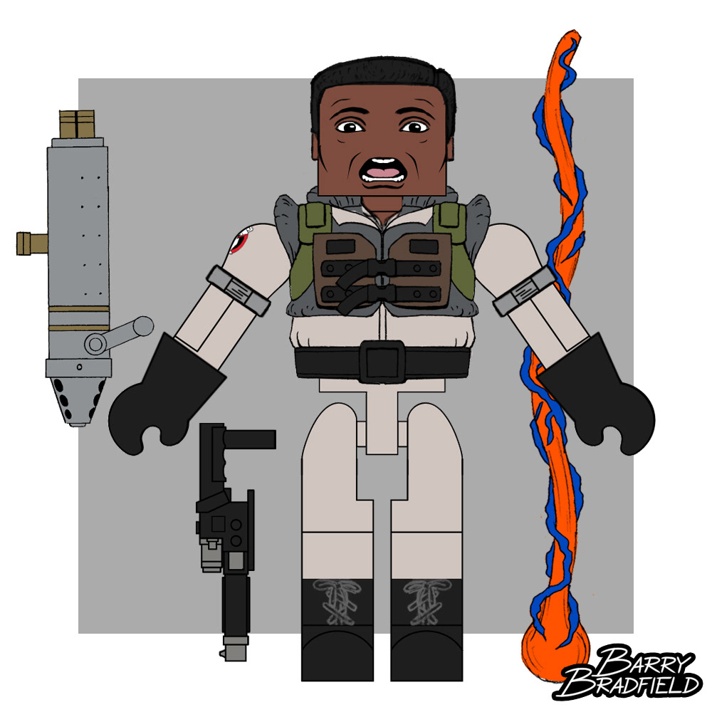 Slime Blower Winston Zeddemore | Ghostbusters Wave 4