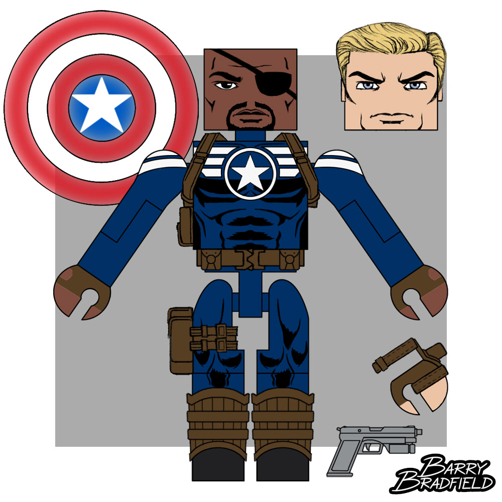 Nick Fury, Jr. & Commander Steve Rogers | Marvel Wave 50