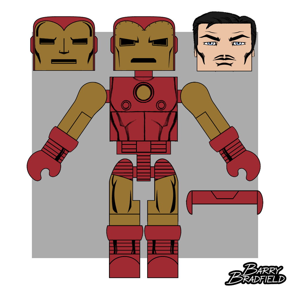 Bolt-Faced Iron Man | Marvel Wave 25