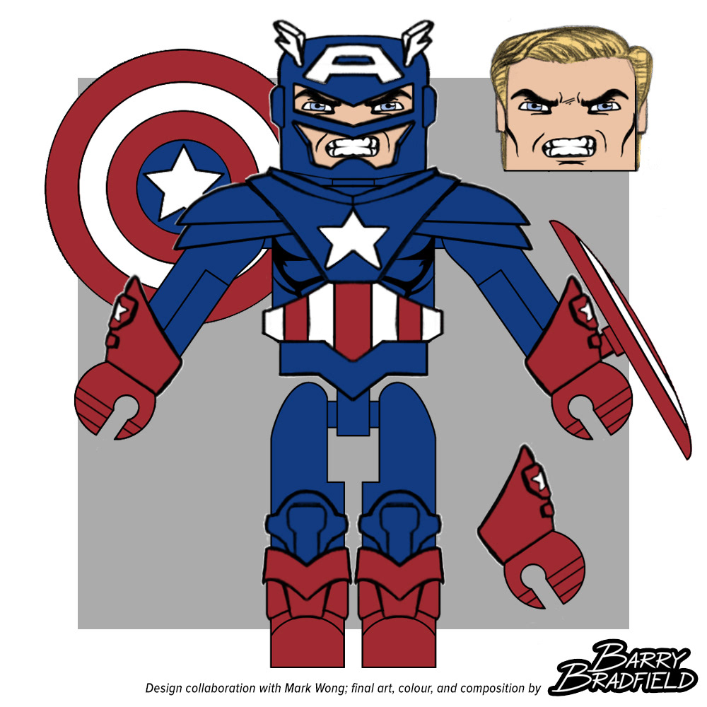 Armoured Captain America | Marvel Captain America Through The Ages